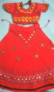 Kids Costumes to Hire - Gypsy - red - top & skirt